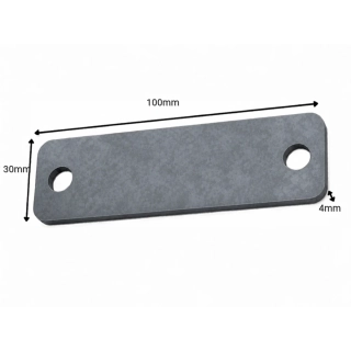 Blacha montażowa 100x30x4mm (surowa)
